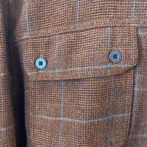 Hippy Tree Men’s XL Brown Plaid Flannel Button Down - Picture 4 of 10